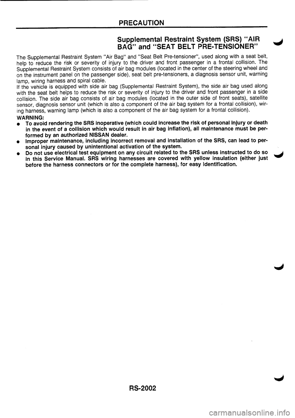 NISSAN PRIMERA 1998 Service Repair Manual NISSAN PRIMERA 1998 Service Repair Manual
