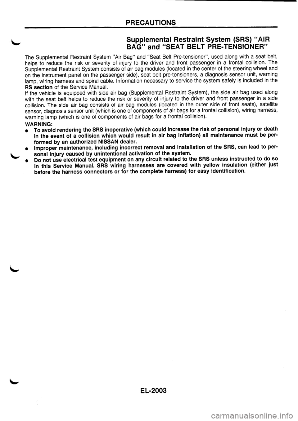 NISSAN PRIMERA 1998  Service Repair Manual 