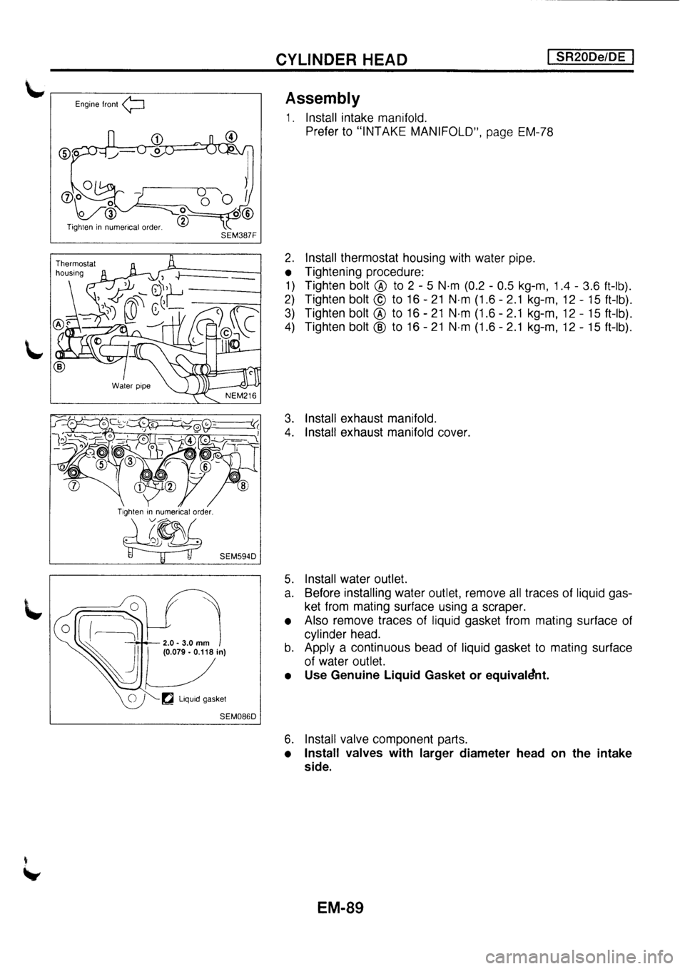 NISSAN PRIMERA 1998 Service Repair Manual NISSAN PRIMERA 1998 Service Repair Manual