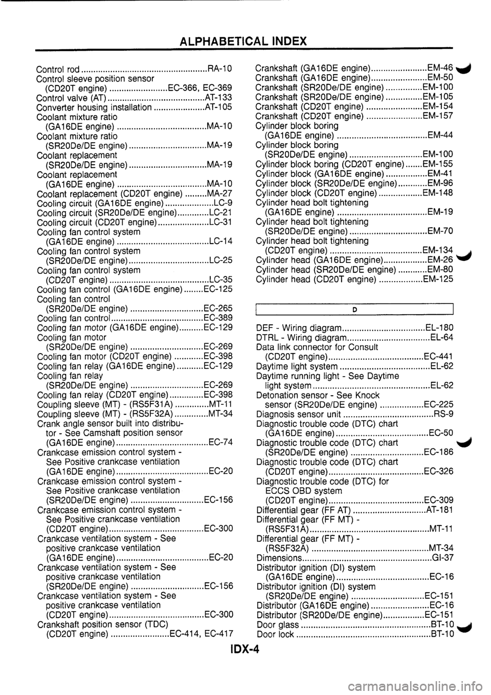 NISSAN PRIMERA 1998 Service Repair Manual NISSAN PRIMERA 1998 Service Repair Manual
