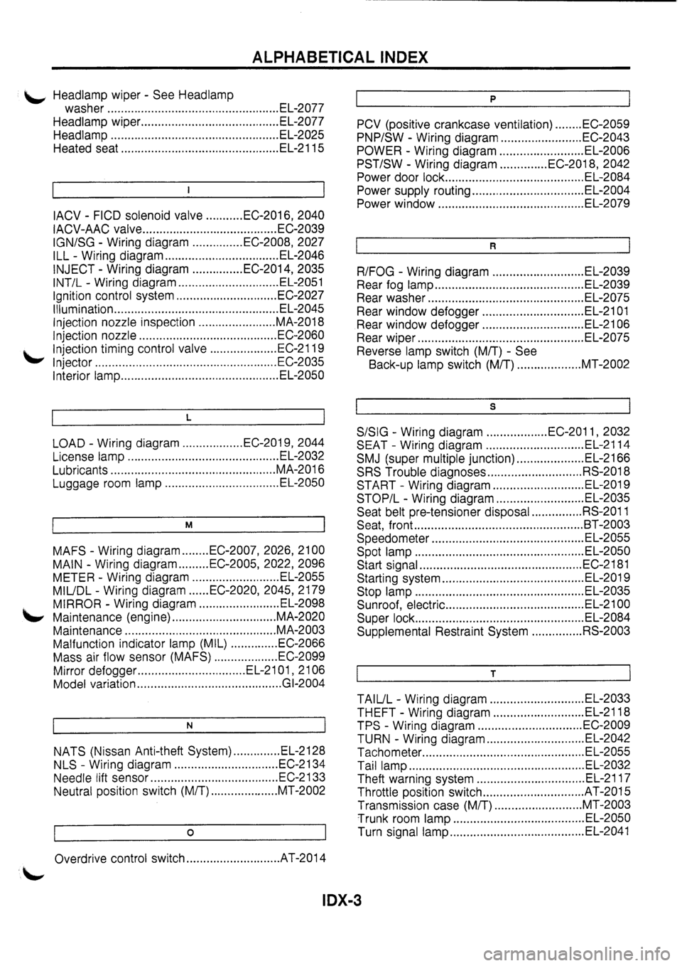 NISSAN PRIMERA 1998  Service Repair Manual 