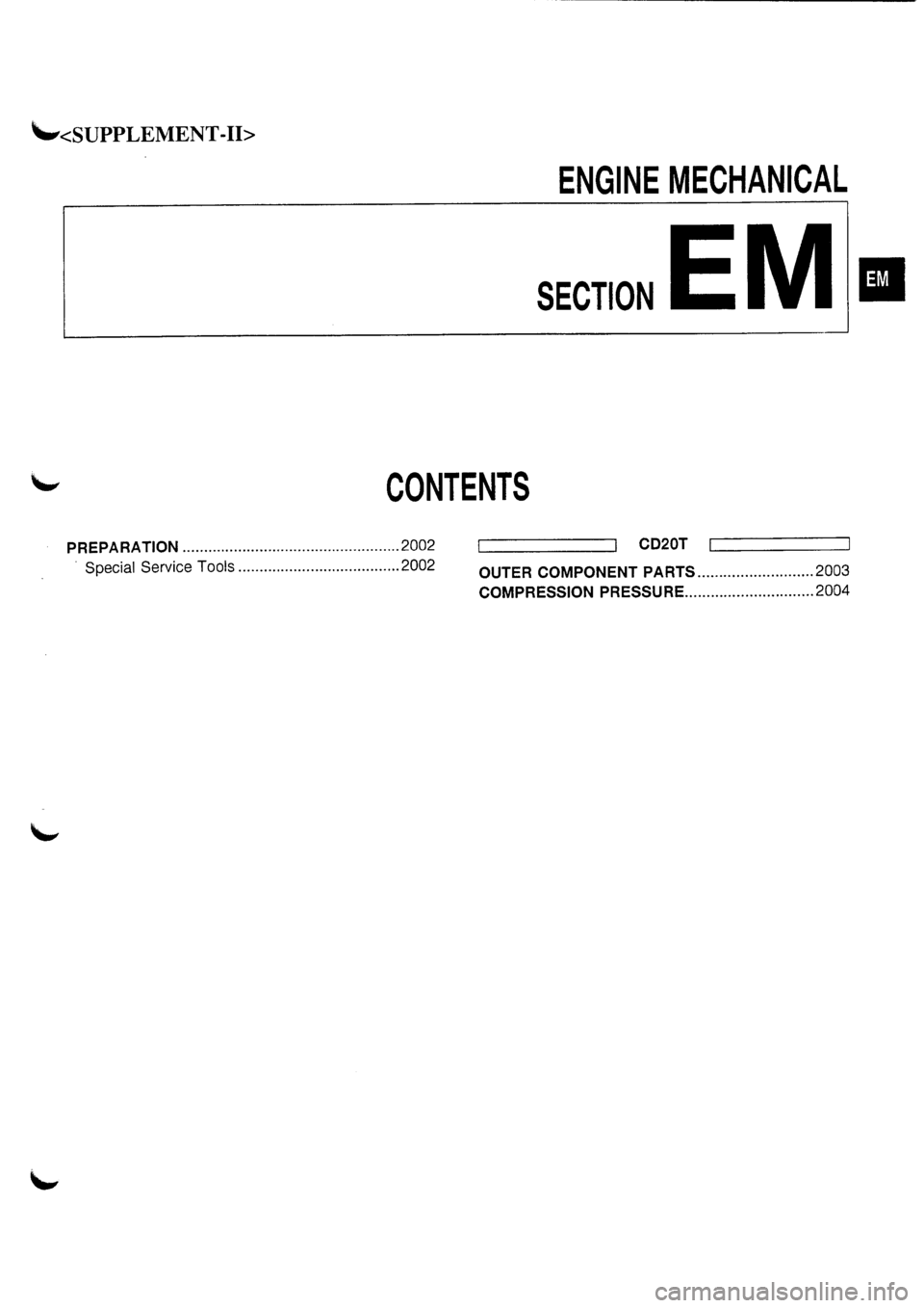 NISSAN PRIMERA 1998  Service Repair Manual 