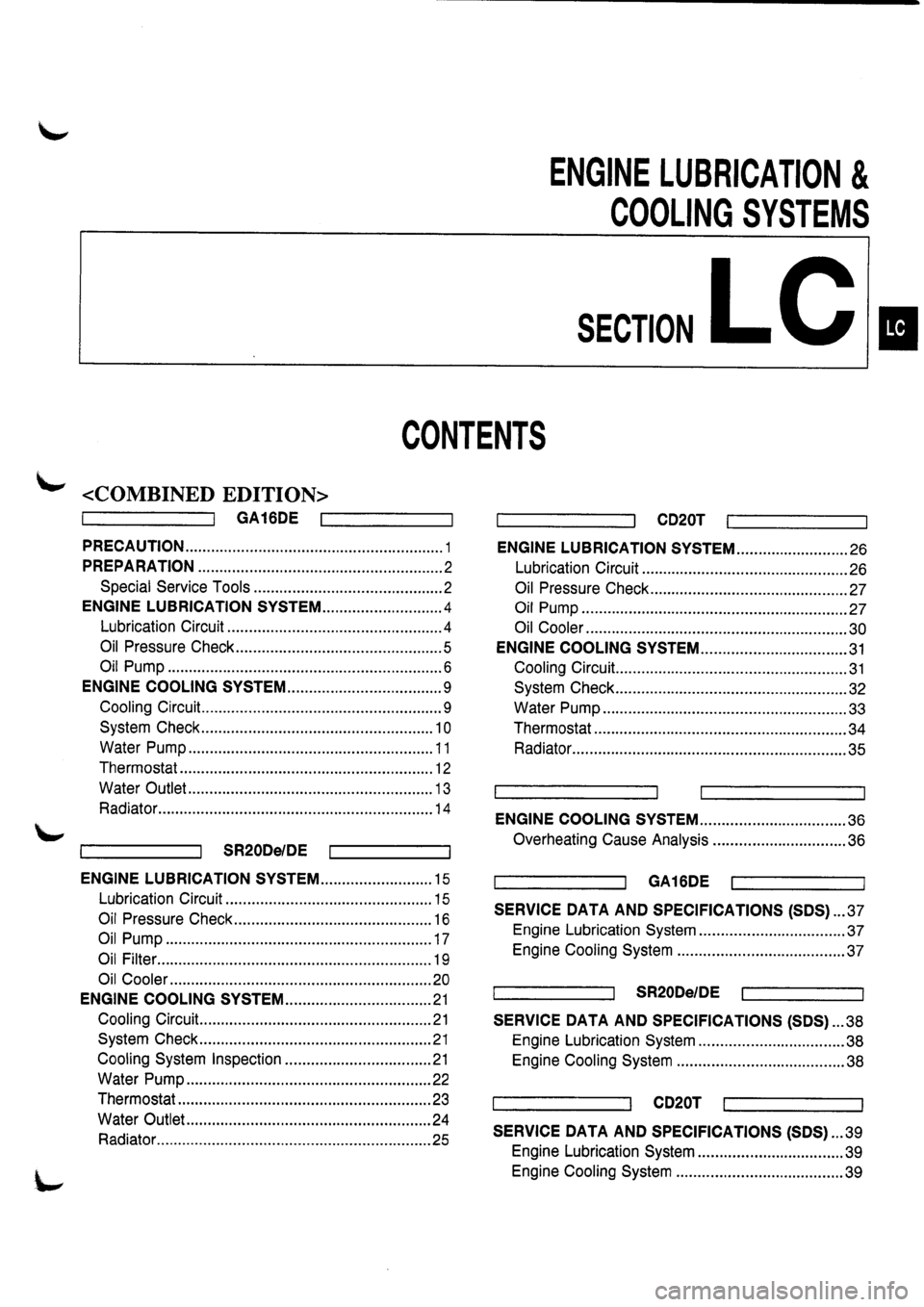NISSAN PRIMERA 1998  Service Repair Manual 