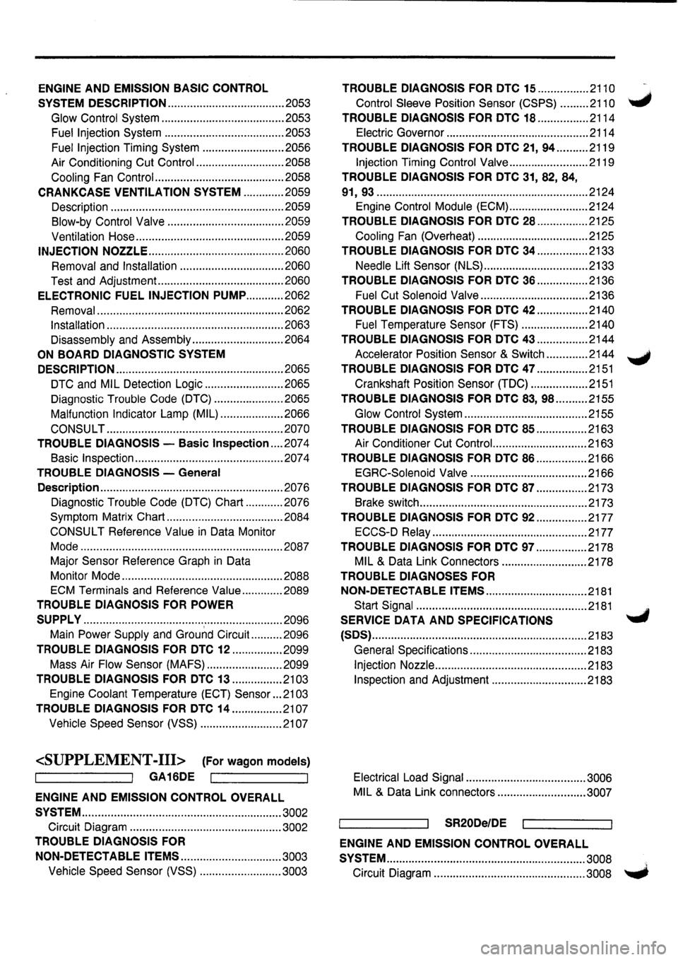 NISSAN PRIMERA 1998 Service Repair Manual NISSAN PRIMERA 1998 Service Repair Manual