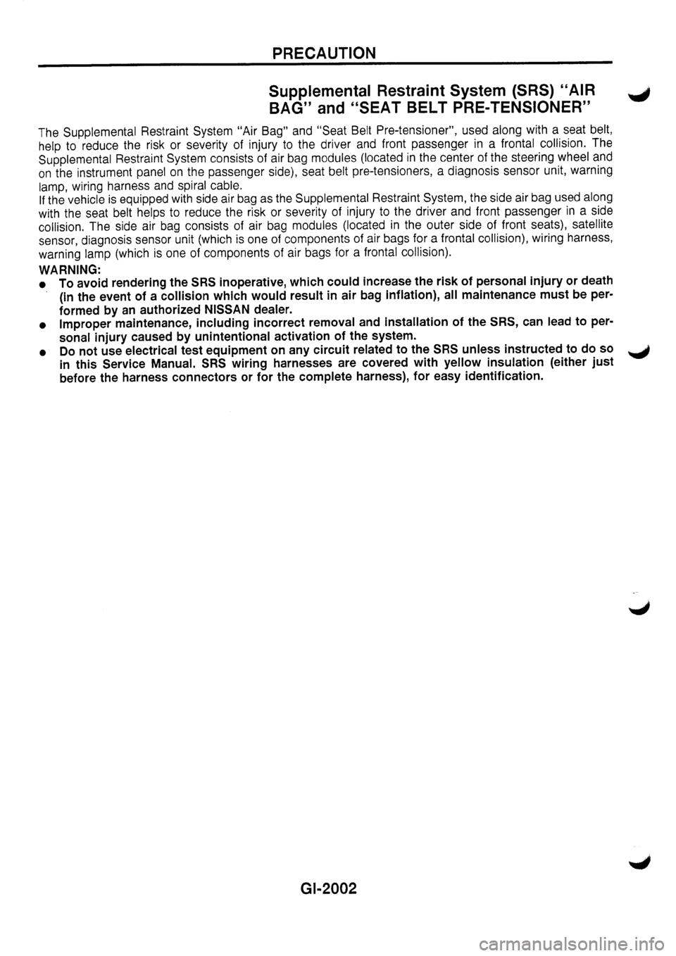 NISSAN PRIMERA 1998  Service Workshop Manual 