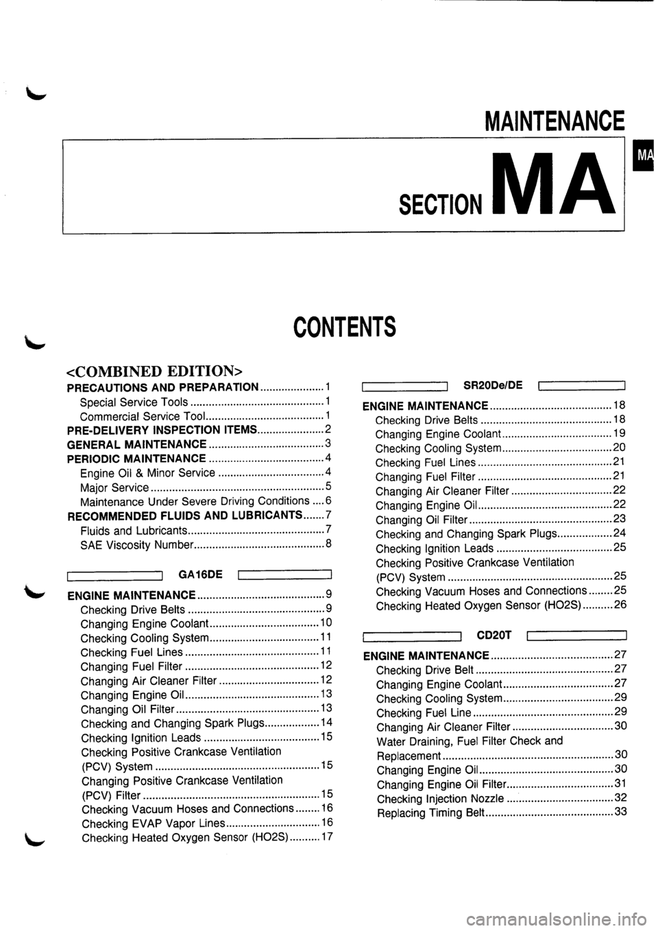 NISSAN PRIMERA 1998  Service Manual PDF 