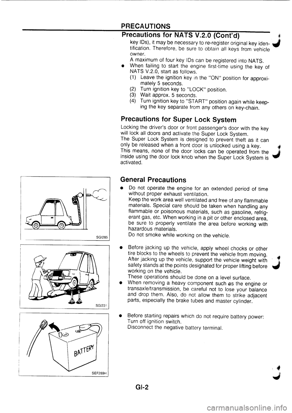 NISSAN PRIMERA 1998  Service Repair Manual 