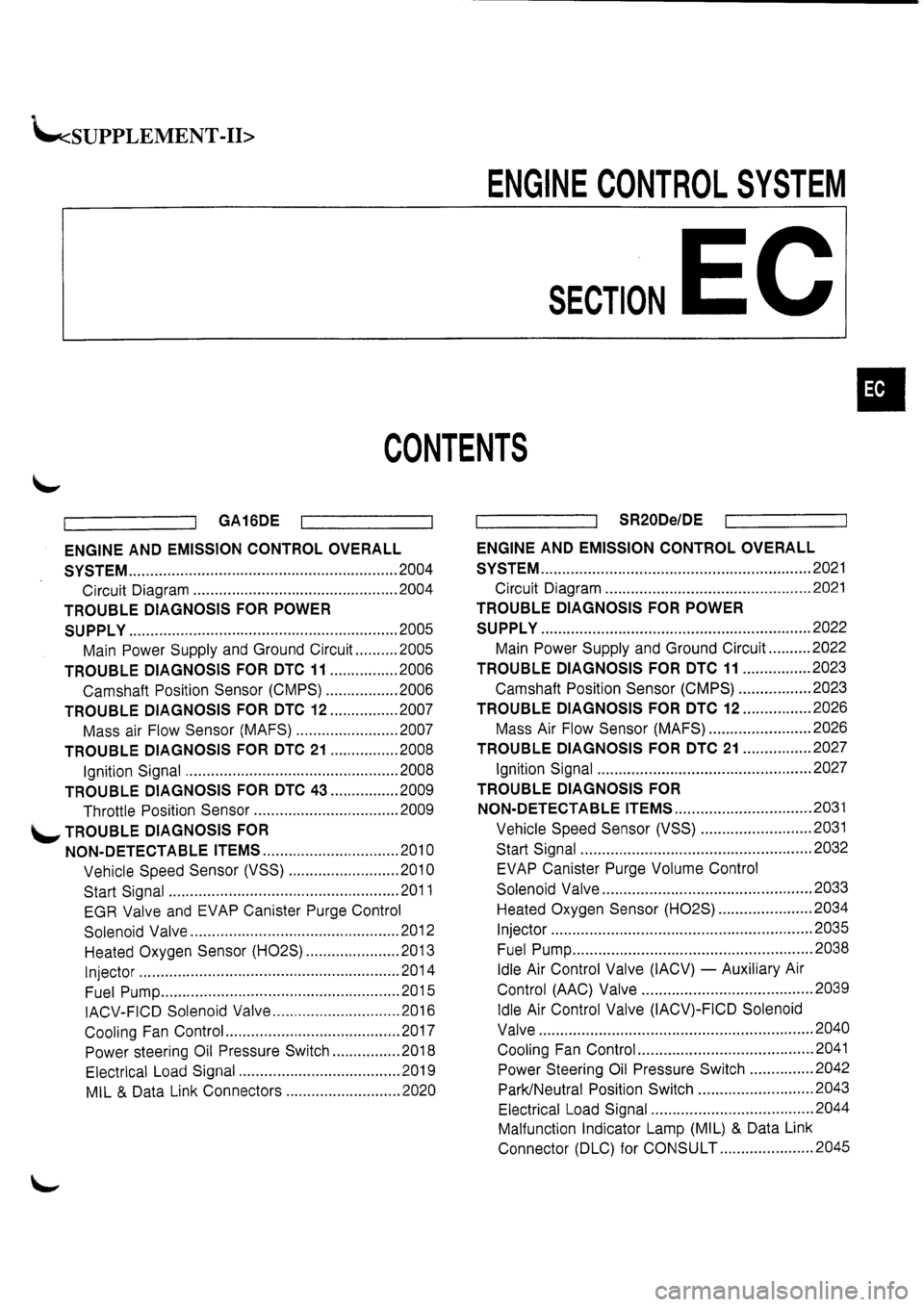 NISSAN PRIMERA 1998  Service Repair Manual 