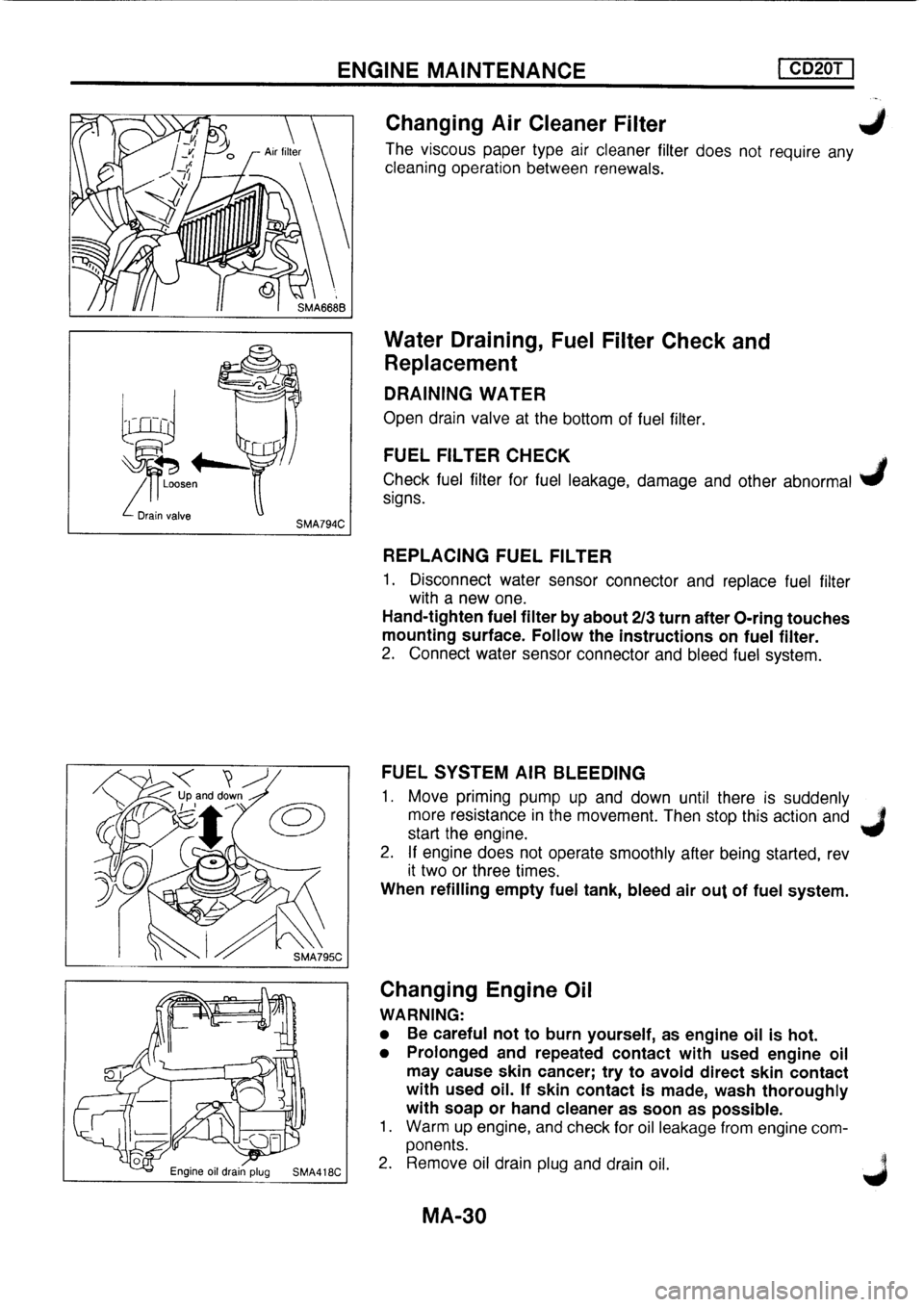 NISSAN PRIMERA 1998 Service Owners Manual NISSAN PRIMERA 1998 Service Owners Manual