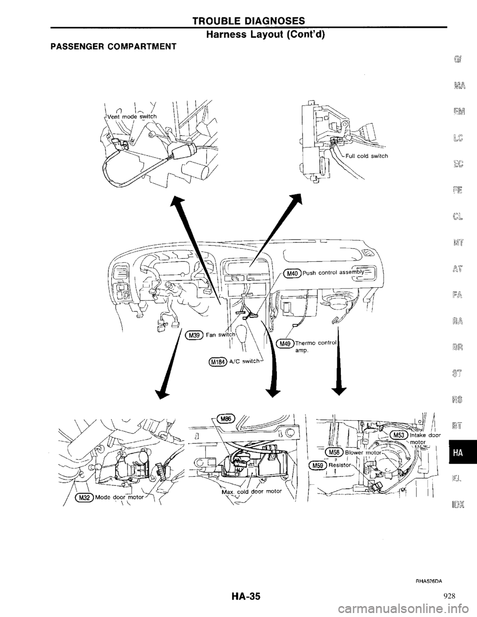 NISSAN PRIMERA 1996  Service Repair Manual 928 