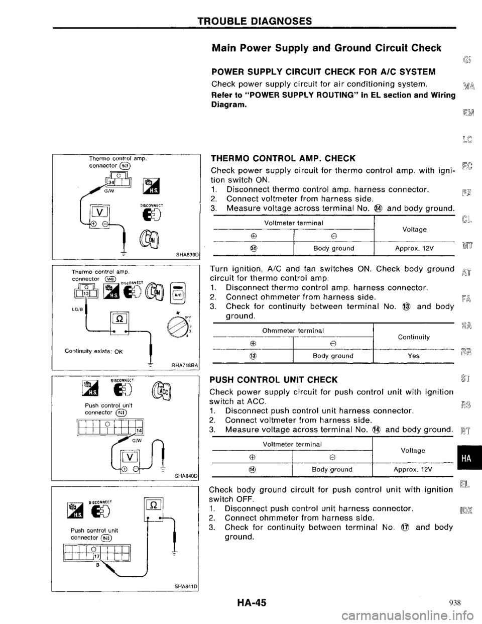 NISSAN PRIMERA 1996 Service Repair Manual 938 NISSAN PRIMERA 1996 Service Repair Manual 938