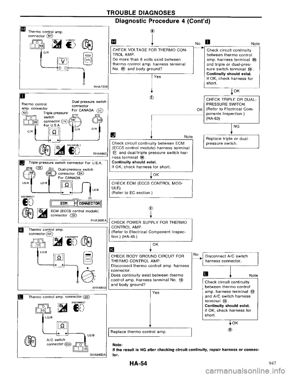 NISSAN PRIMERA 1996  Service Repair Manual 947 