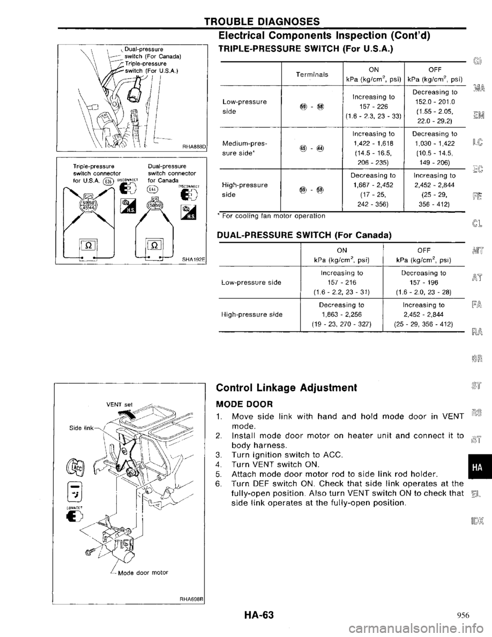 NISSAN PRIMERA 1996  Service Repair Manual 956 