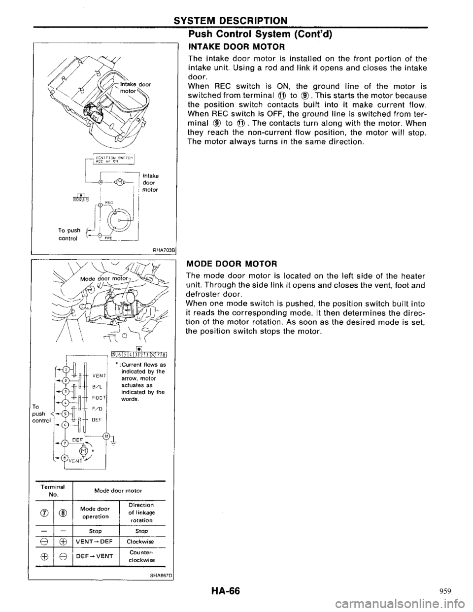 NISSAN PRIMERA 1996  Service Repair Manual 959 