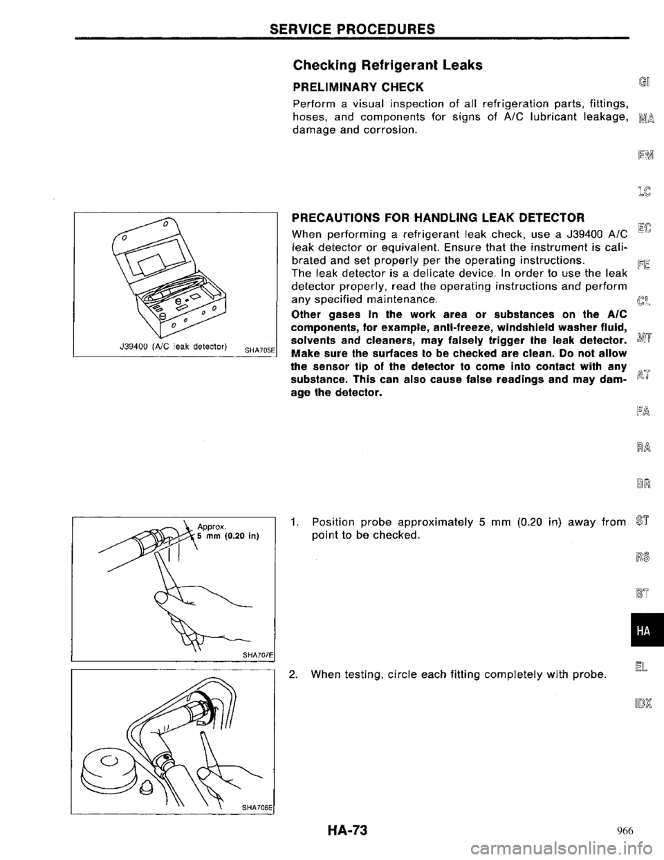 NISSAN PRIMERA 1996  Service Repair Manual 966 