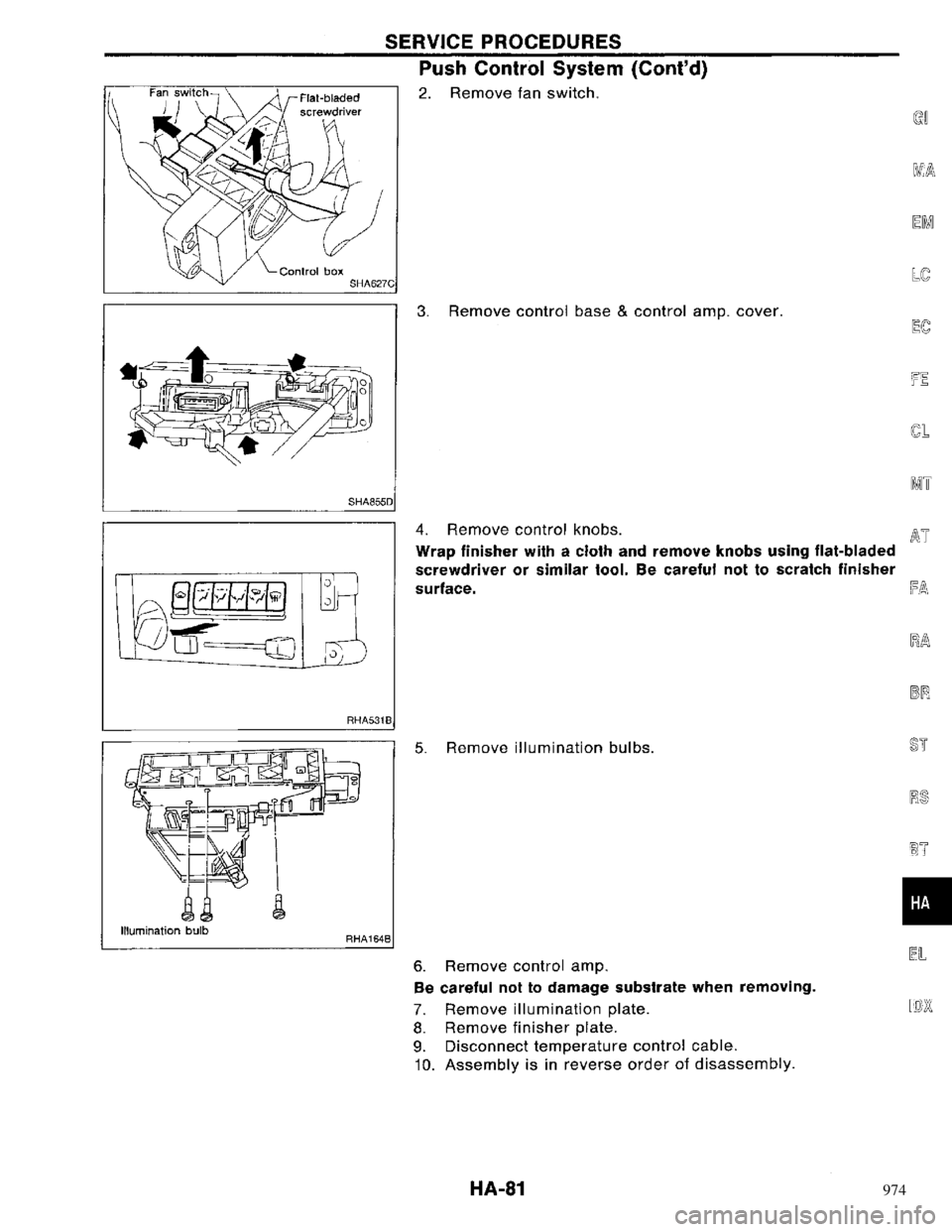 NISSAN PRIMERA 1996  Service Repair Manual 974 