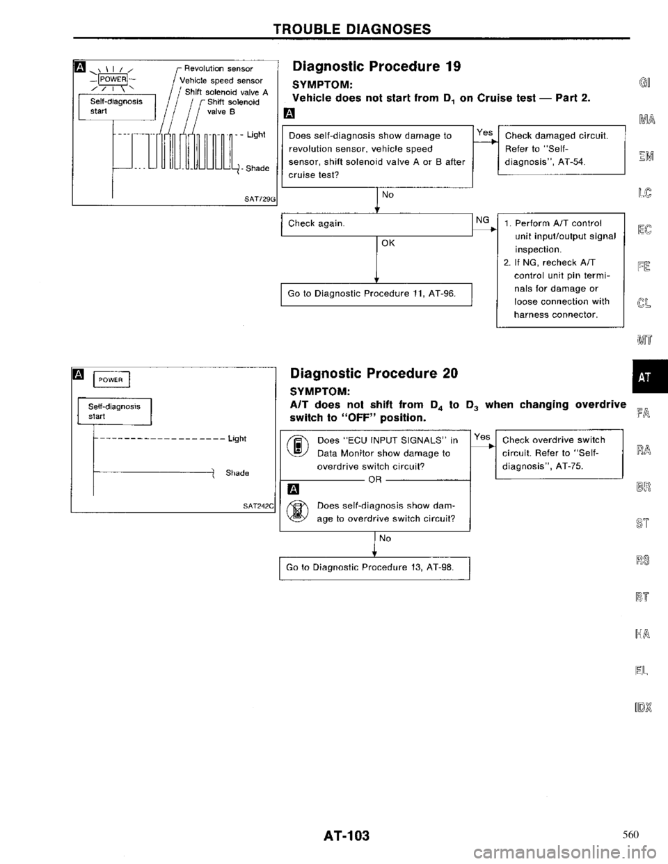 NISSAN PRIMERA 1996  Service Repair Manual 560 