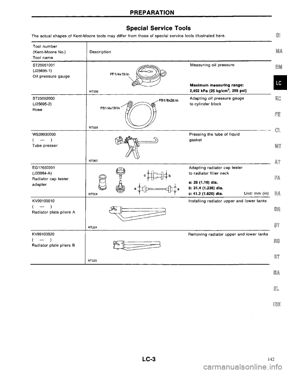 NISSAN PRIMERA 1996 Service Repair Manual 142 NISSAN PRIMERA 1996 Service Repair Manual 142