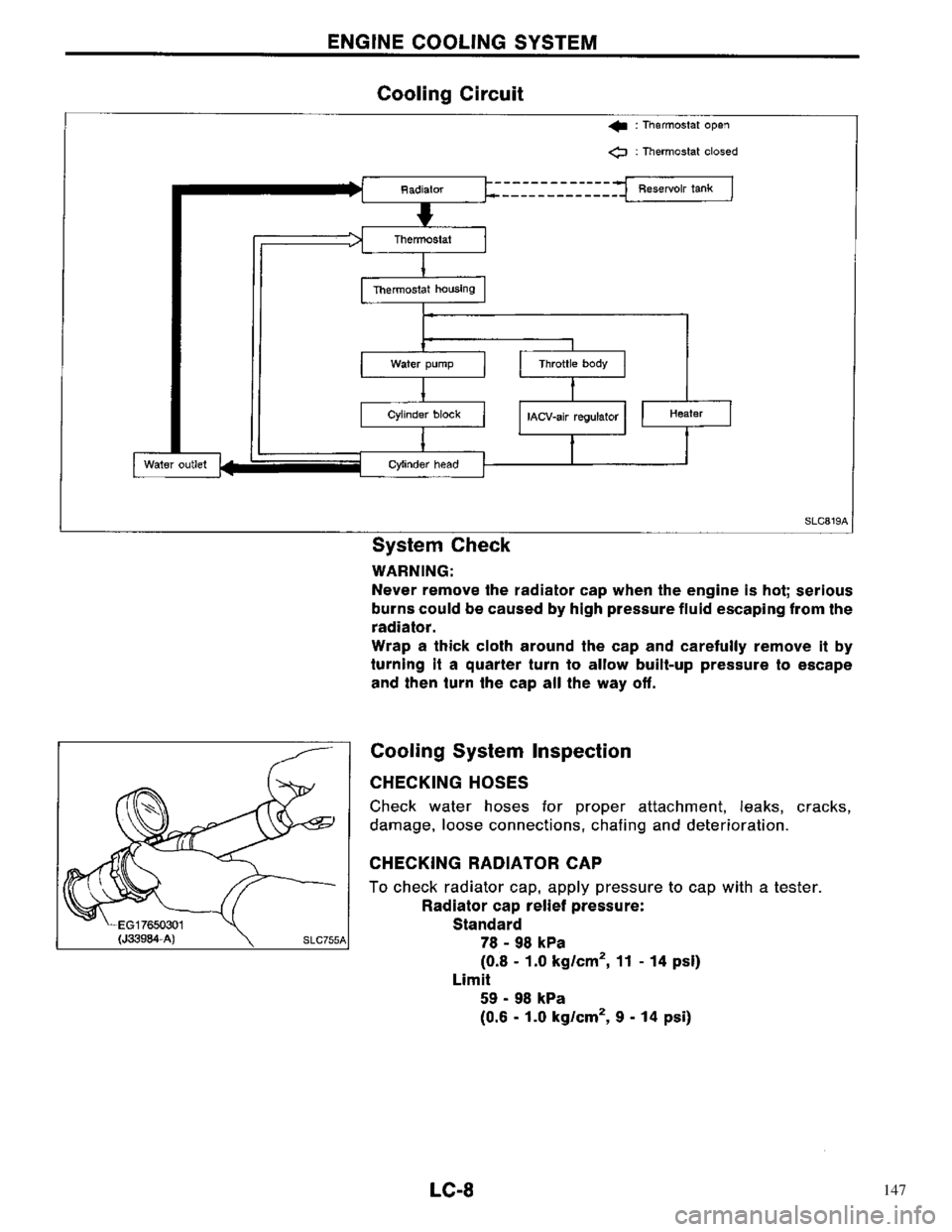NISSAN PRIMERA 1996 Service Repair Manual 147 NISSAN PRIMERA 1996 Service Repair Manual 147