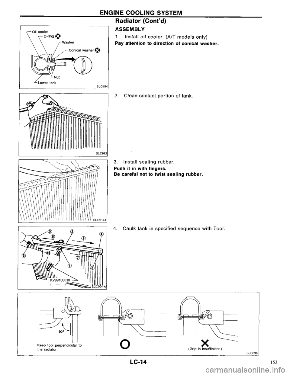 NISSAN PRIMERA 1996  Service Repair Manual 153 