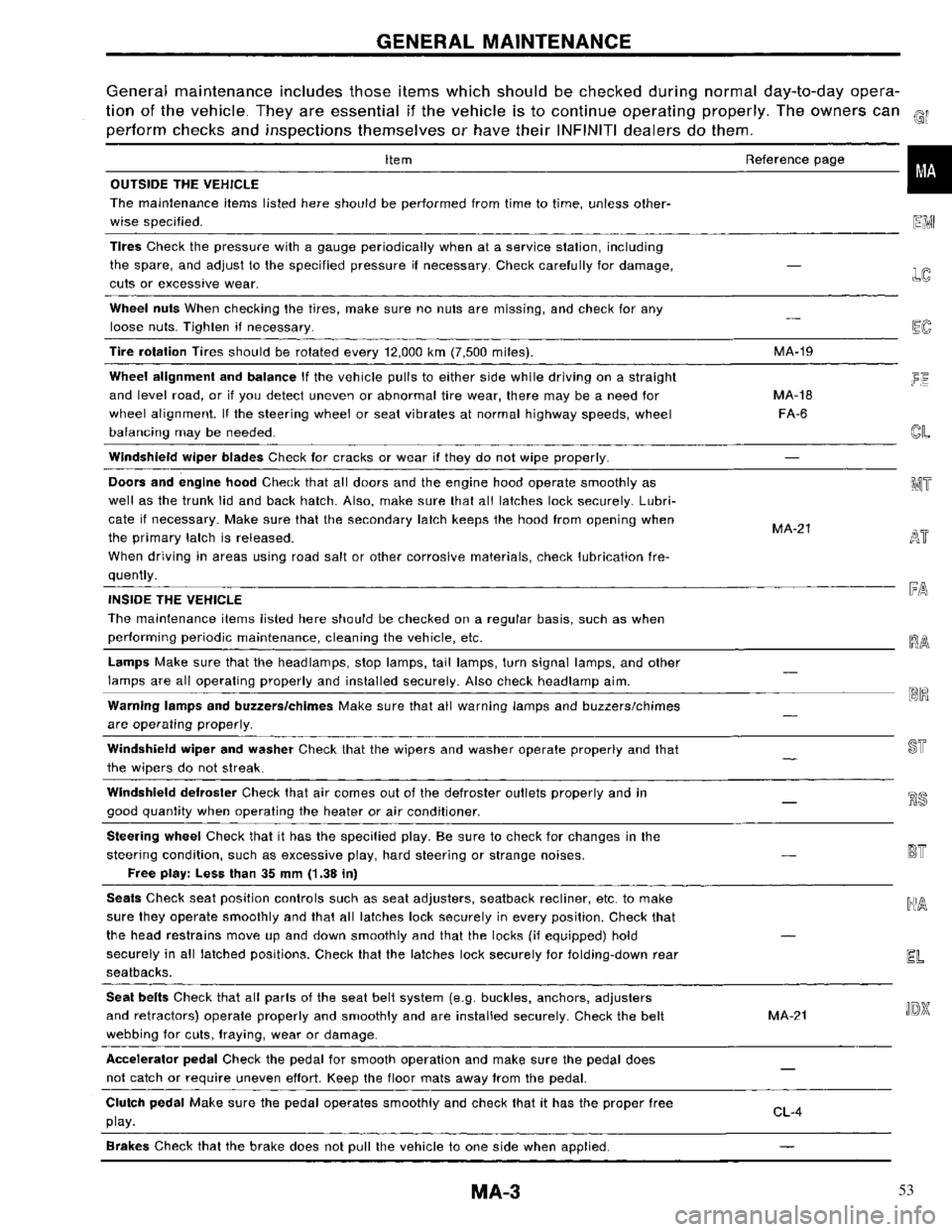 NISSAN PRIMERA 1996  Service Repair Manual 53 