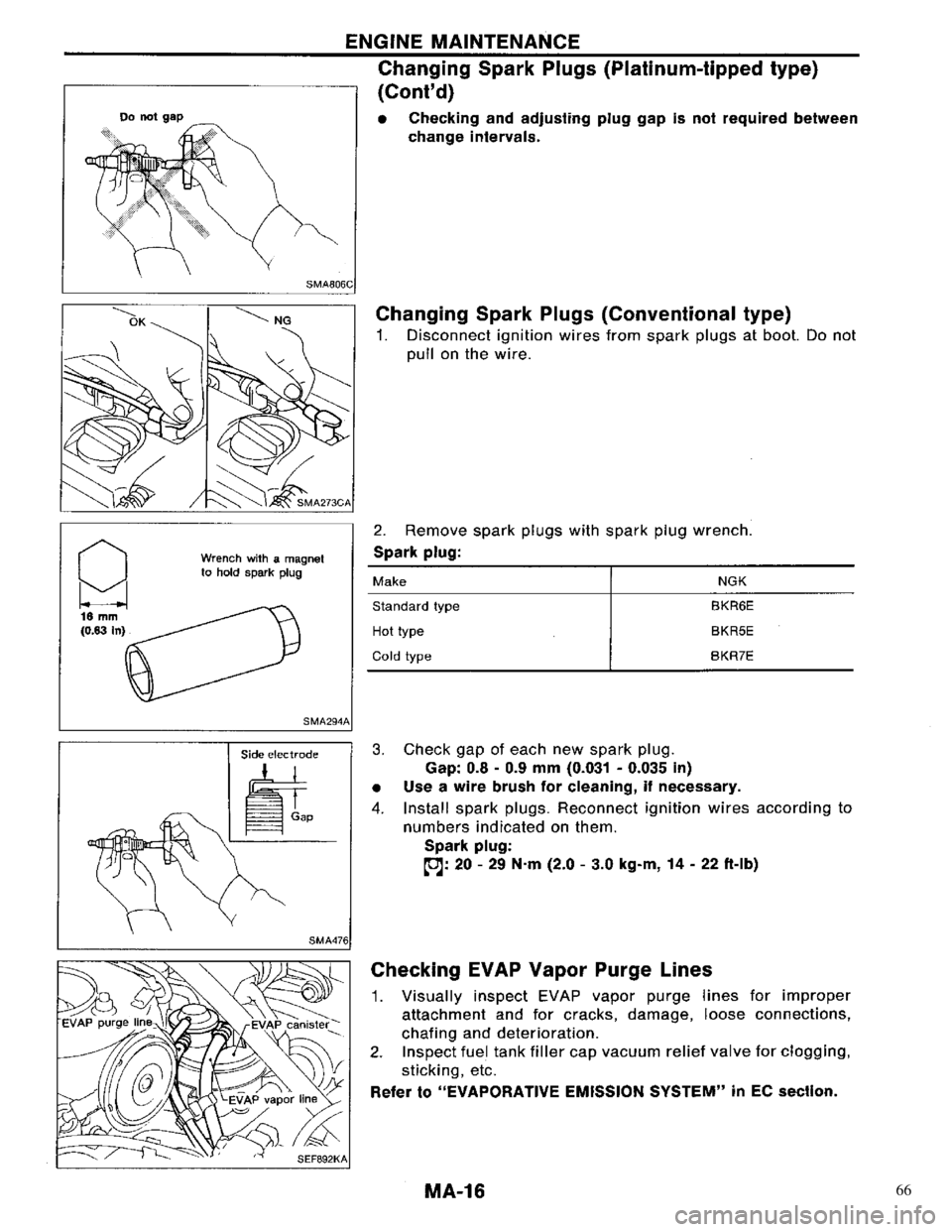 NISSAN PRIMERA 1996 Service Repair Manual 66 NISSAN PRIMERA 1996 Service Repair Manual 66