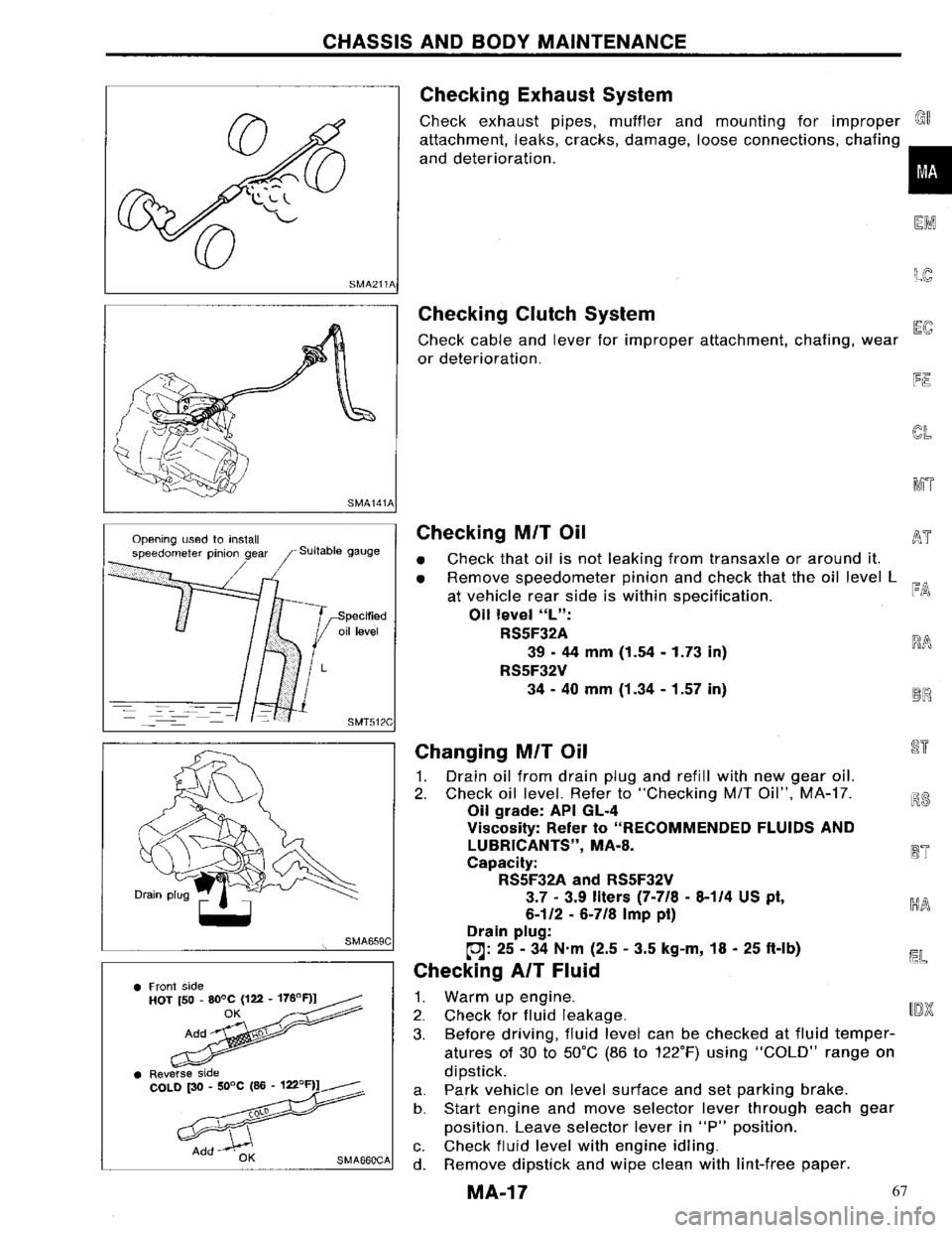 NISSAN PRIMERA 1996 Service Repair Manual 67 NISSAN PRIMERA 1996 Service Repair Manual 67