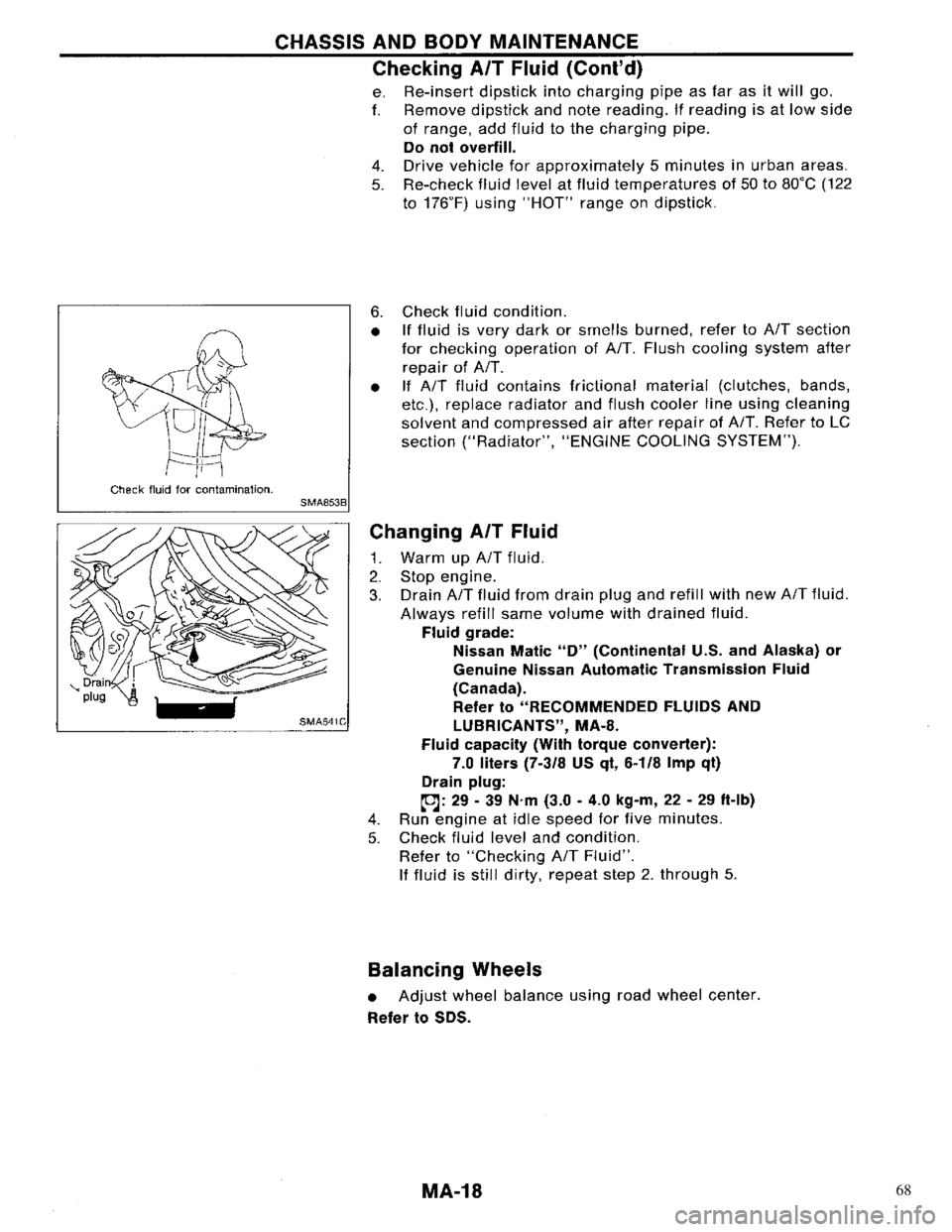 NISSAN PRIMERA 1996 Service Repair Manual 68 NISSAN PRIMERA 1996 Service Repair Manual 68