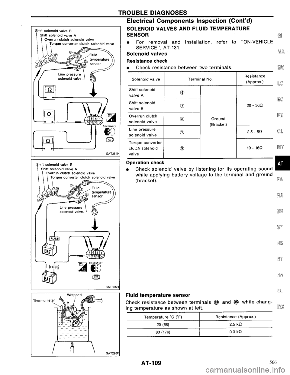 NISSAN PRIMERA 1996  Service Repair Manual 566 