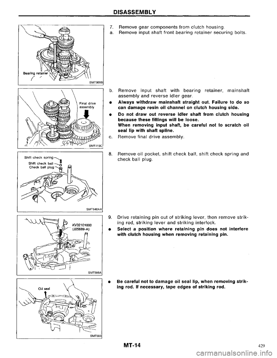NISSAN PRIMERA 1996 Service Repair Manual 429 NISSAN PRIMERA 1996 Service Repair Manual 429
