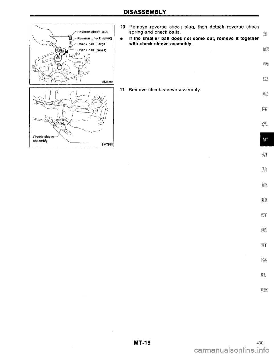 NISSAN PRIMERA 1996 Service Repair Manual 430 NISSAN PRIMERA 1996 Service Repair Manual 430