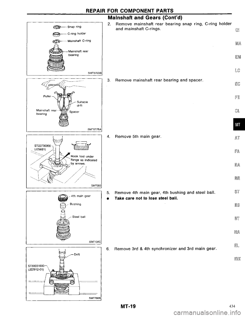 NISSAN PRIMERA 1996 Service Repair Manual 434 NISSAN PRIMERA 1996 Service Repair Manual 434