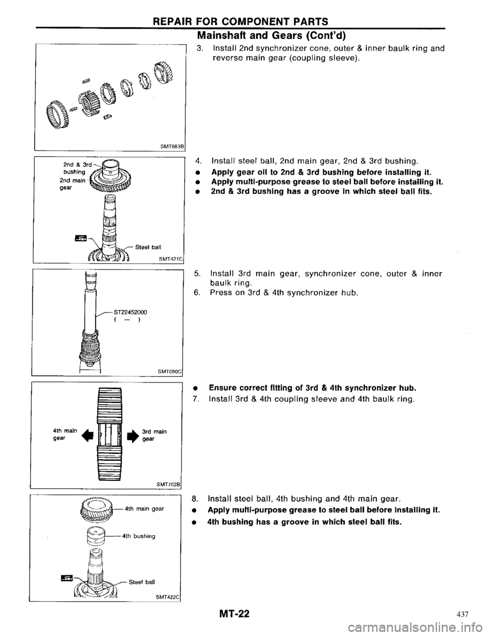 NISSAN PRIMERA 1996 Service Repair Manual 437 NISSAN PRIMERA 1996 Service Repair Manual 437