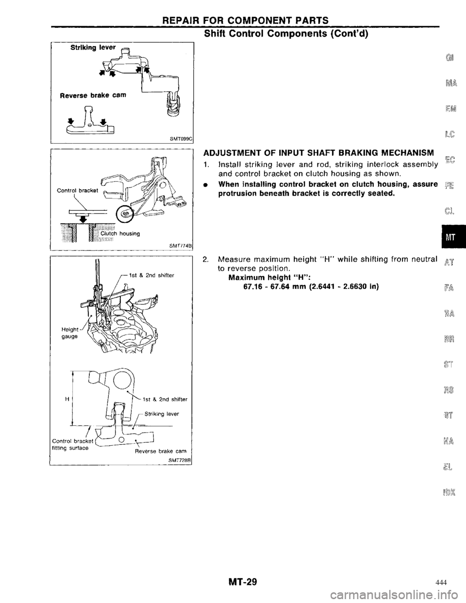 NISSAN PRIMERA 1996 Service Repair Manual 444 NISSAN PRIMERA 1996 Service Repair Manual 444