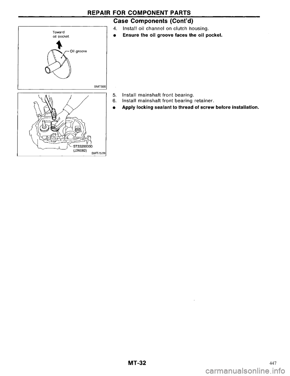 NISSAN PRIMERA 1996 Service Repair Manual 447 NISSAN PRIMERA 1996 Service Repair Manual 447