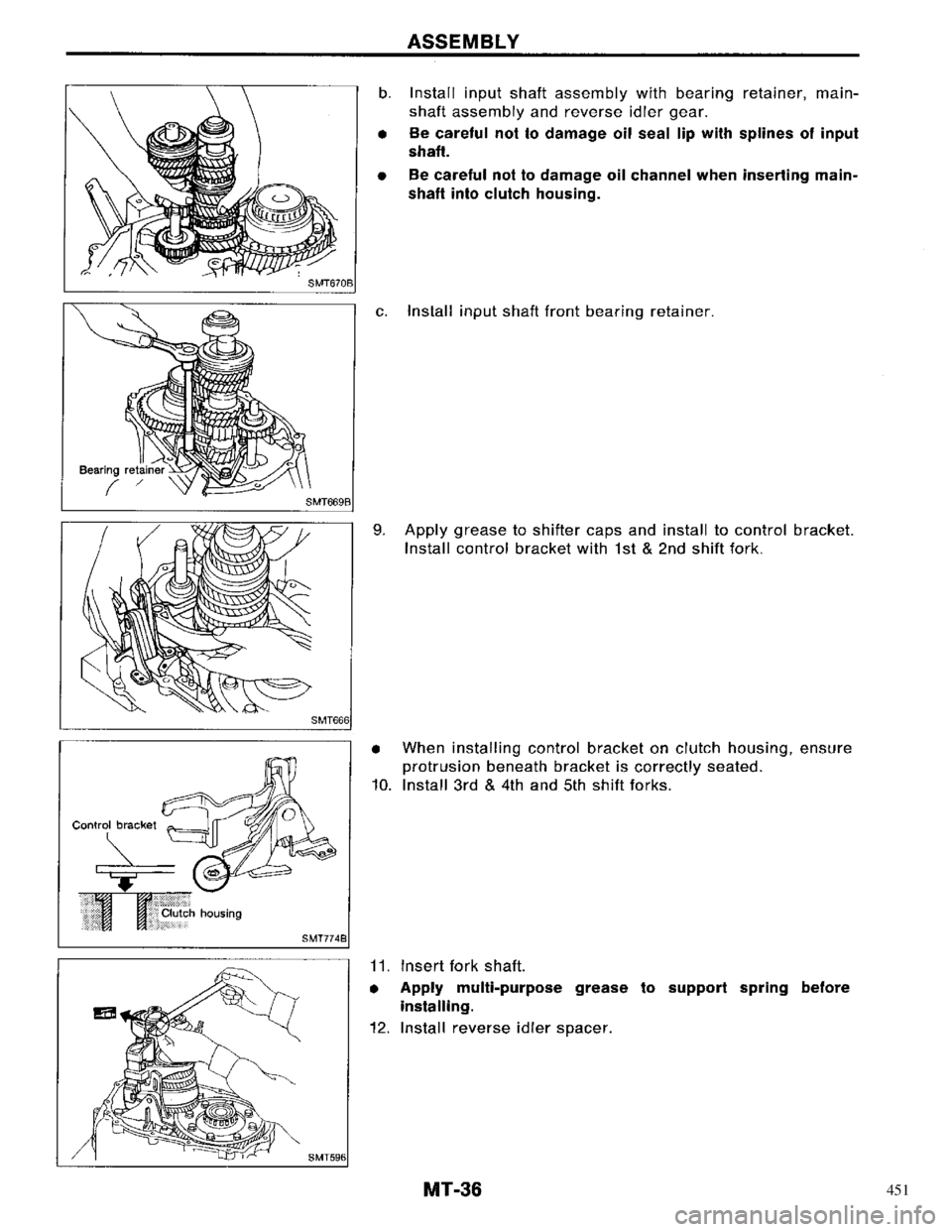 NISSAN PRIMERA 1996 Service Repair Manual 451 NISSAN PRIMERA 1996 Service Repair Manual 451