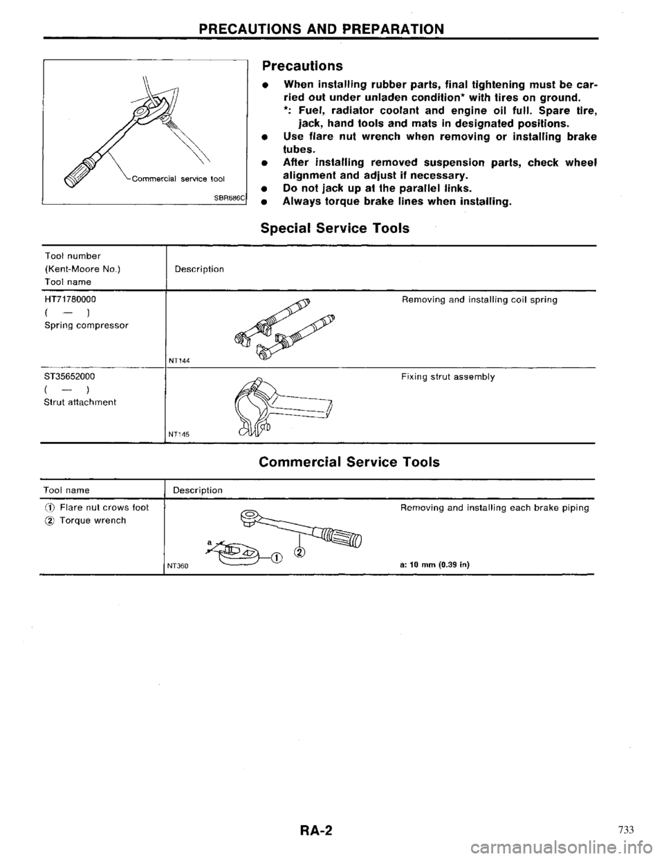 NISSAN PRIMERA 1996 Service Repair Manual 733 NISSAN PRIMERA 1996 Service Repair Manual 733
