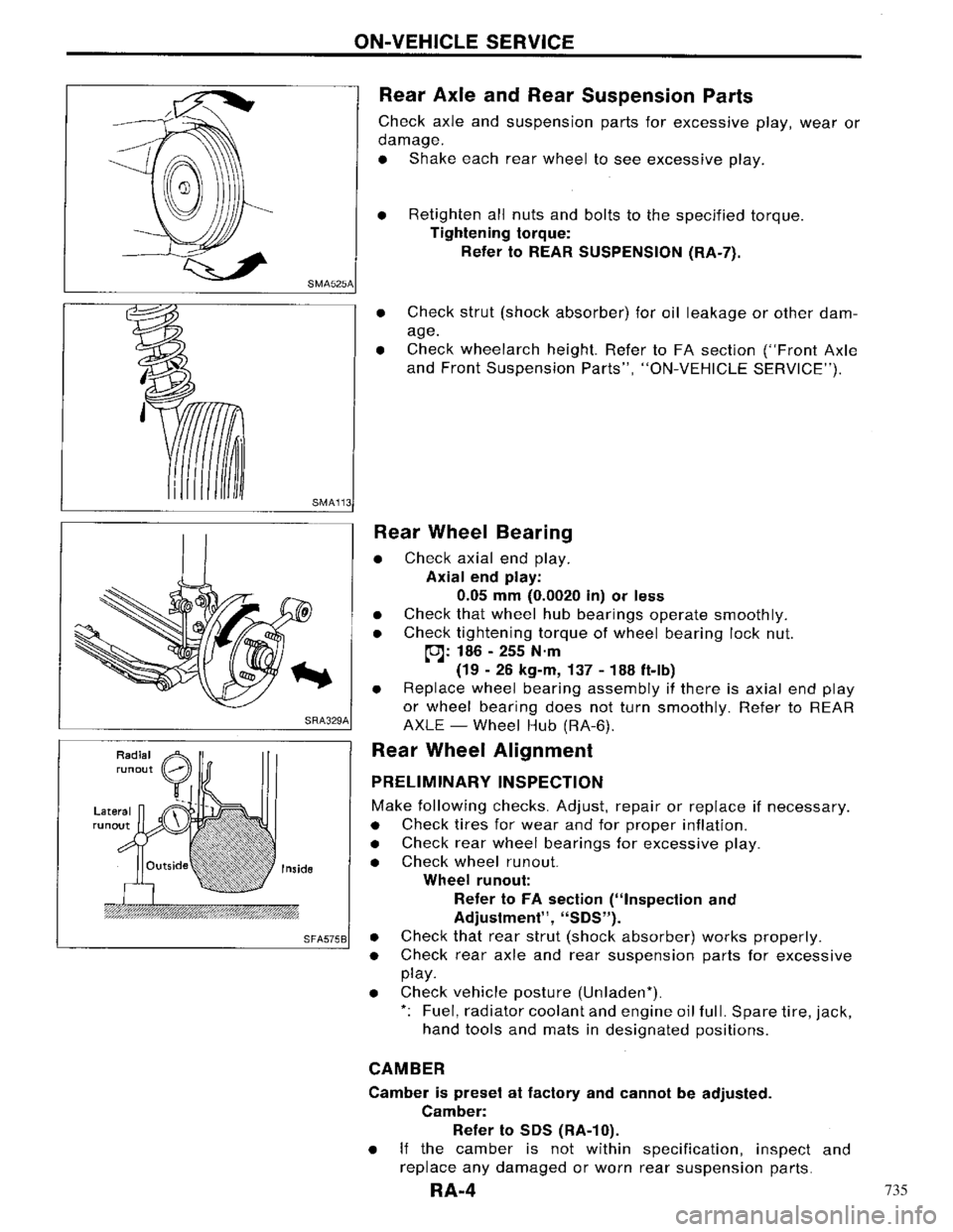 NISSAN PRIMERA 1996 Service Repair Manual 735 NISSAN PRIMERA 1996 Service Repair Manual 735