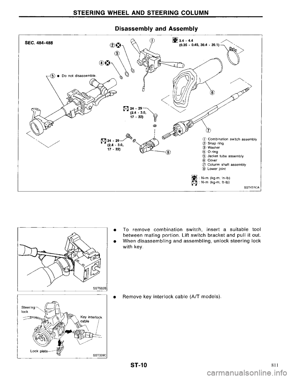 NISSAN PRIMERA 1996 Service Repair Manual 811 NISSAN PRIMERA 1996 Service Repair Manual 811