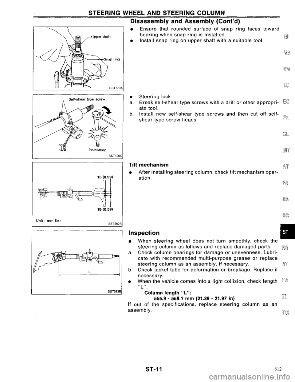 NISSAN PRIMERA 1996 Service Repair Manual 812 NISSAN PRIMERA 1996 Service Repair Manual 812