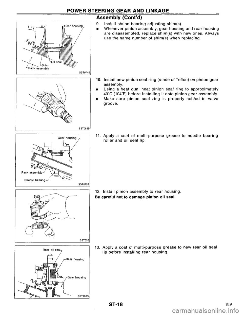 NISSAN PRIMERA 1996 Service Repair Manual 819 NISSAN PRIMERA 1996 Service Repair Manual 819