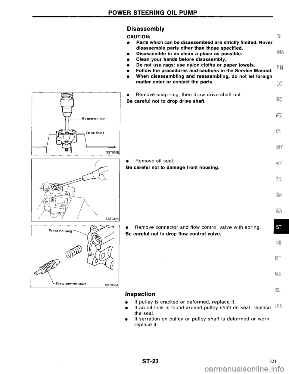 NISSAN PRIMERA 1996 Service Repair Manual 824 NISSAN PRIMERA 1996 Service Repair Manual 824
