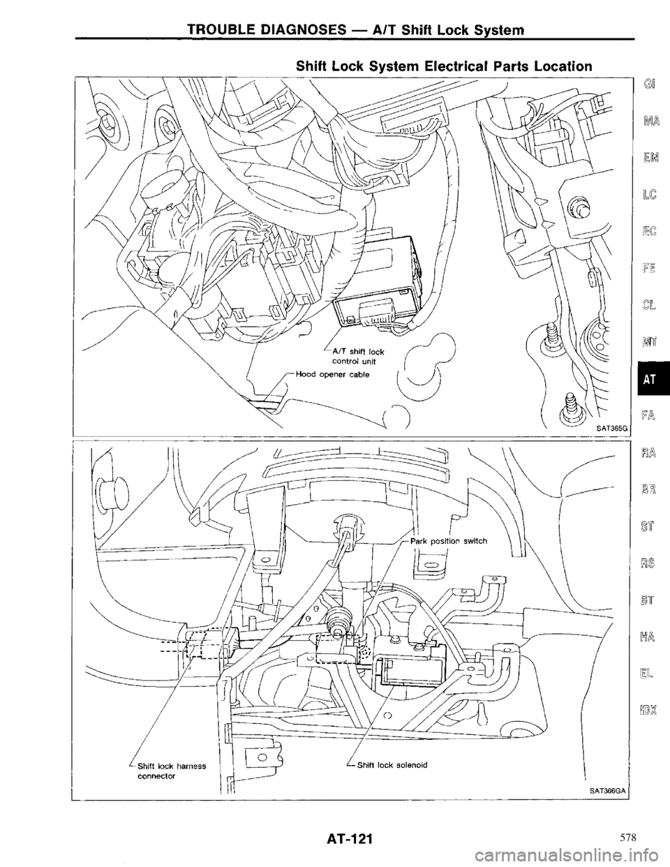 NISSAN PRIMERA 1996  Service Repair Manual 578 