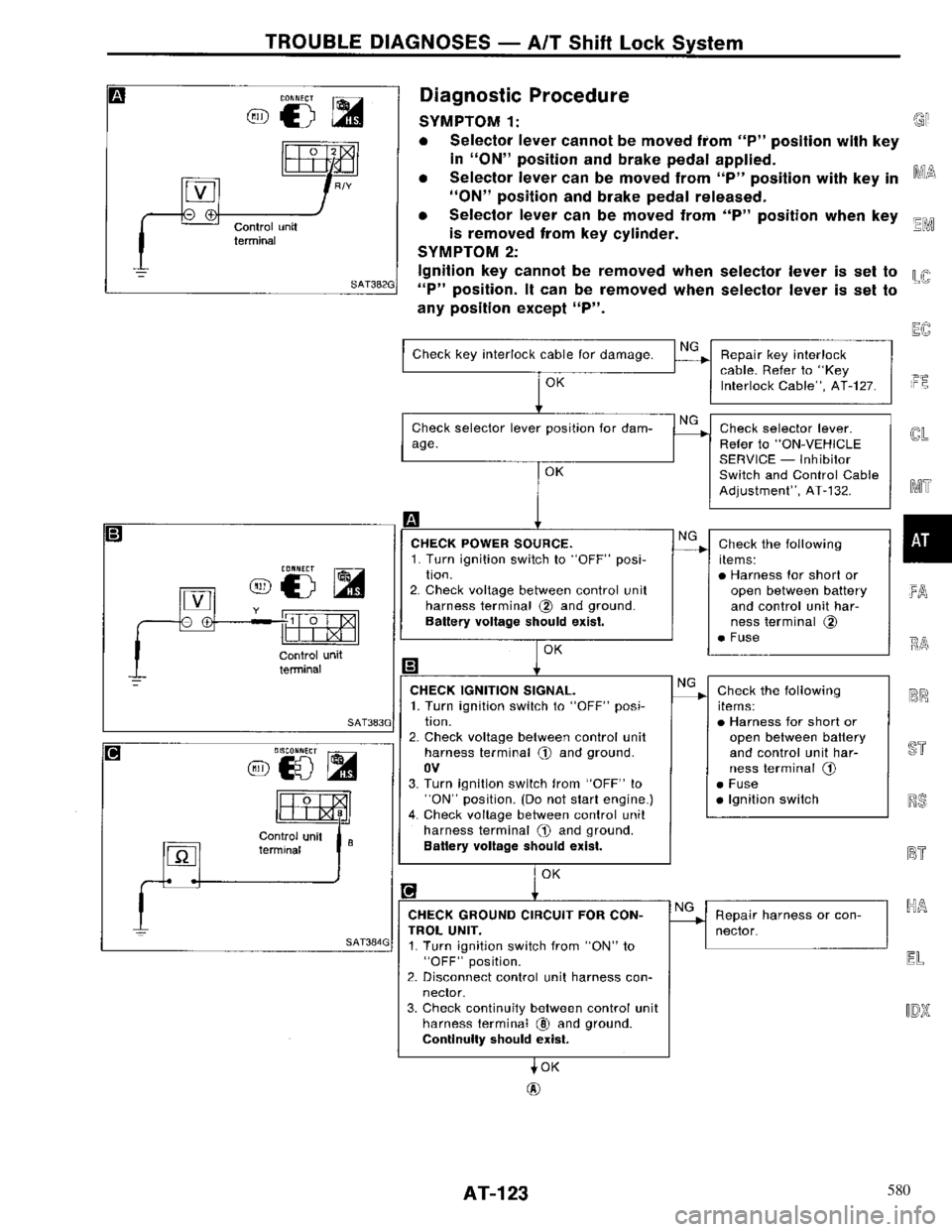 NISSAN PRIMERA 1996  Service Repair Manual 580 
