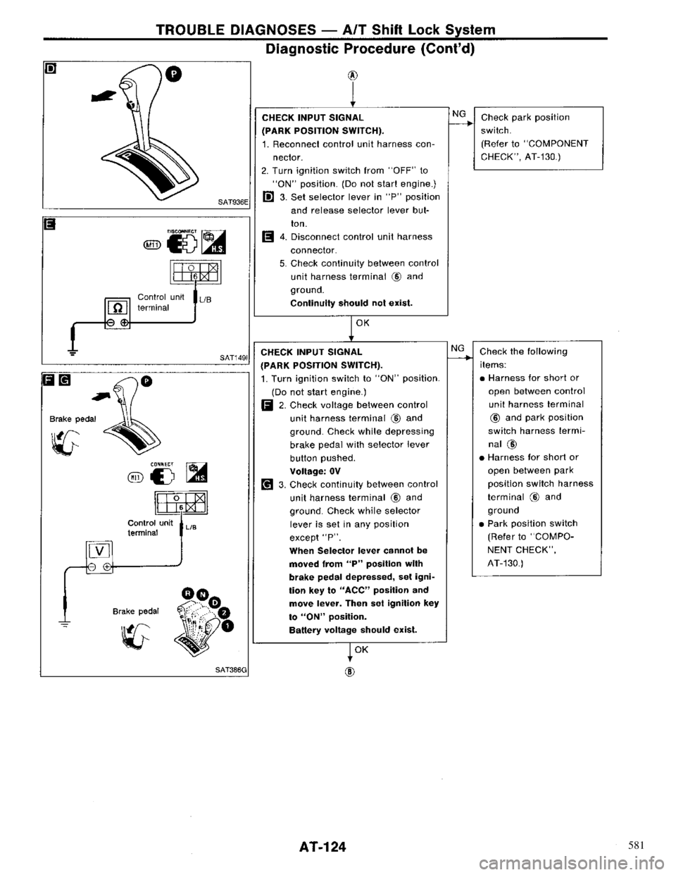 NISSAN PRIMERA 1996  Service Repair Manual 581 