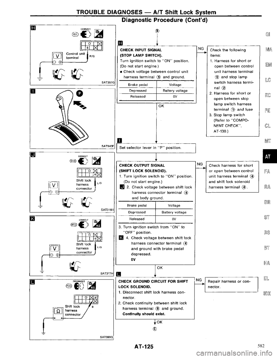NISSAN PRIMERA 1996  Service Repair Manual 582 