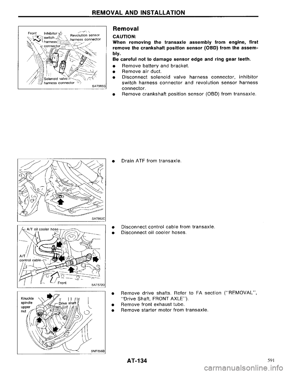 NISSAN PRIMERA 1996  Service Repair Manual 591 