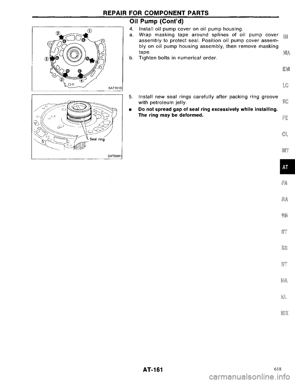 NISSAN PRIMERA 1996  Service Repair Manual 618 