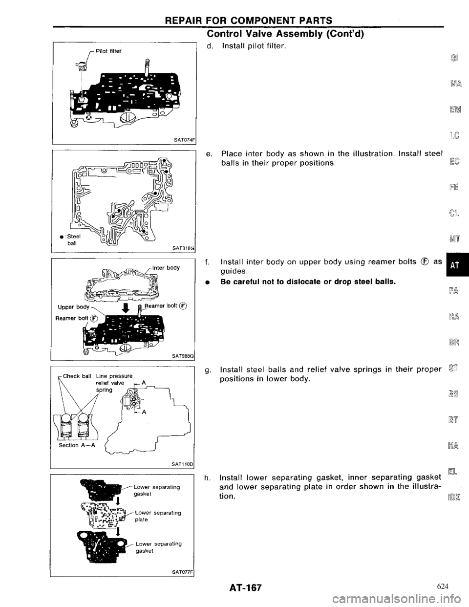 NISSAN PRIMERA 1996 Service Repair Manual 624 NISSAN PRIMERA 1996 Service Repair Manual 624