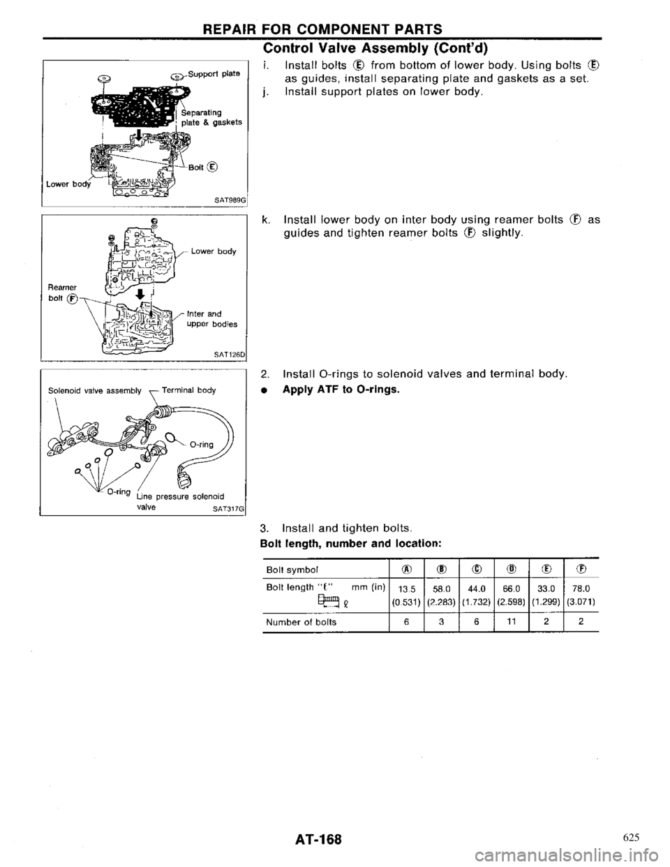 NISSAN PRIMERA 1996 Service Repair Manual 625 NISSAN PRIMERA 1996 Service Repair Manual 625